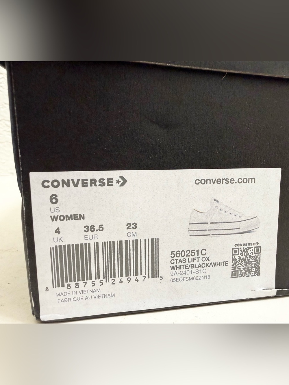 Converse Chuck Taylor White Low-Top Platform Sneakers - Picture 6 of 6